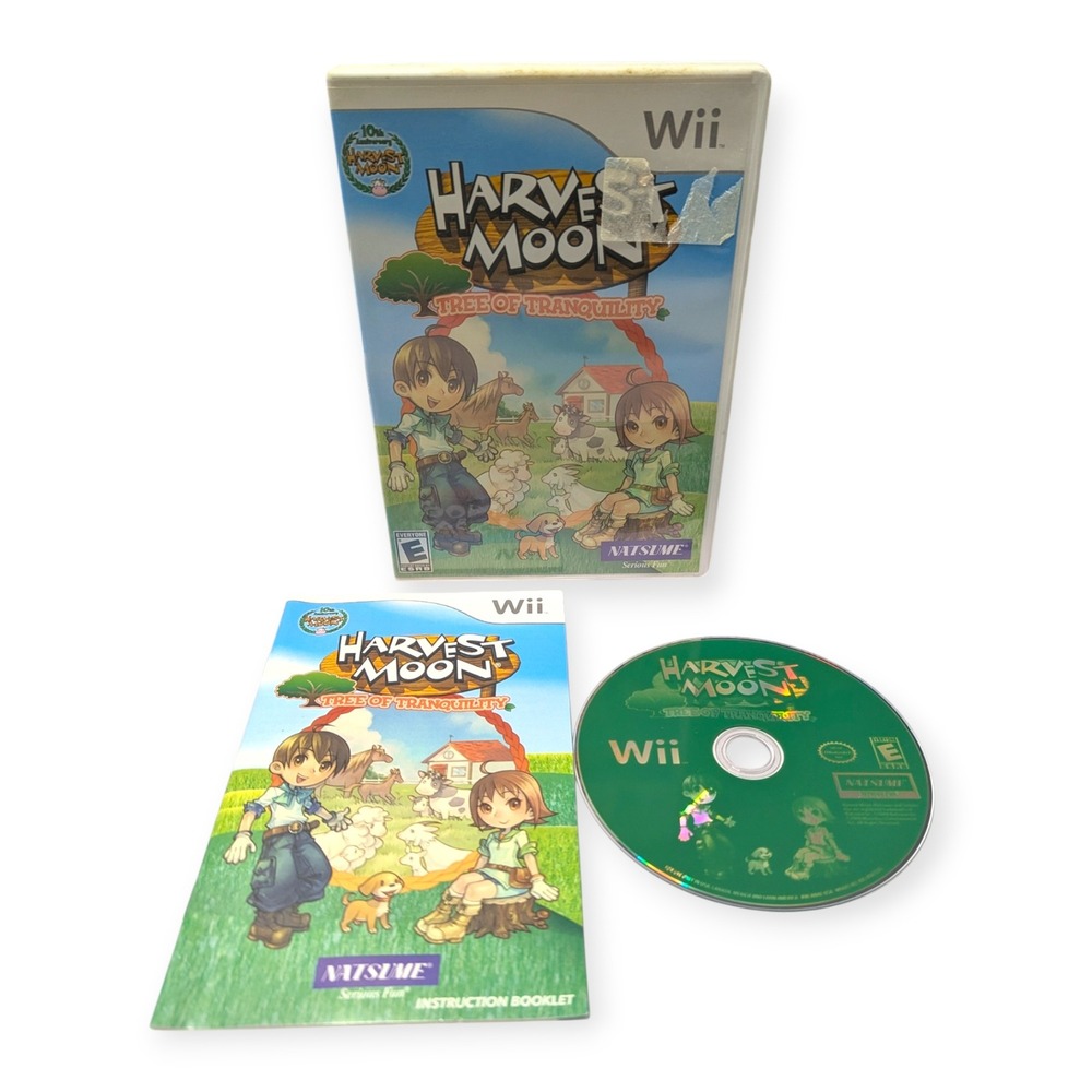 Harvest Moon Tree of Tranquility‎ Nintendo Wii Complete CIB Simulation Game